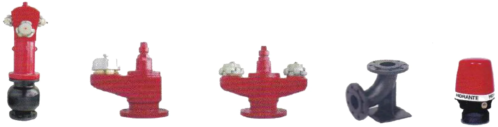 Dry-barrel pillar hydrants, underground hydrants and fittings